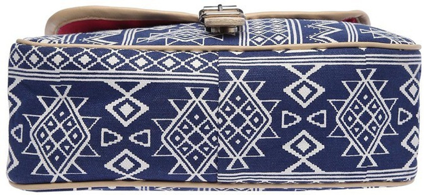 Life by Shoppers Stop Blue Sling Bag Folk Blue Price in India