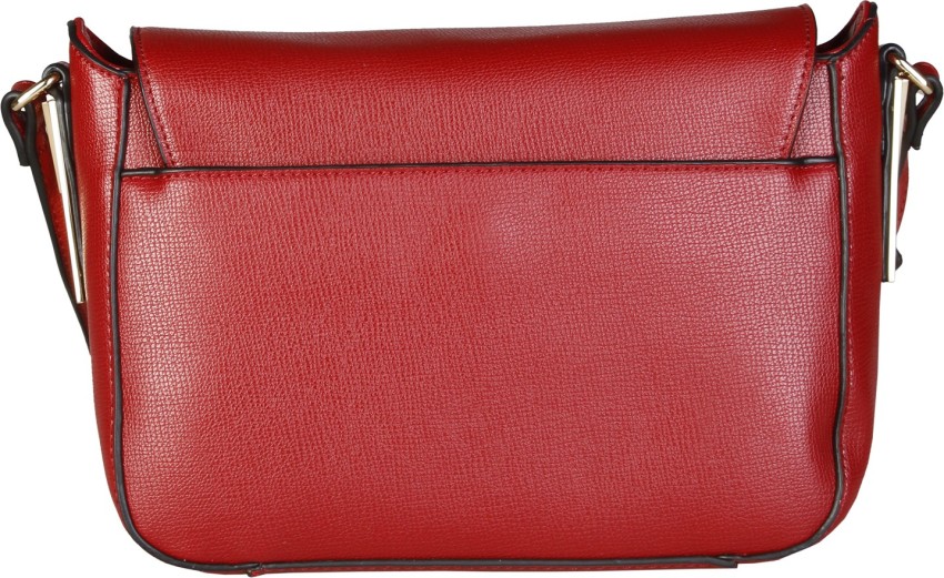 Valentino Garavani V Sling Crossbody Bag in Red Leather ref.600496