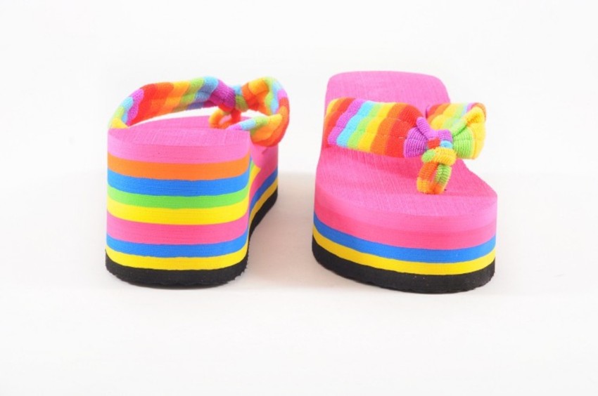 Rainbow slippers outlet kids