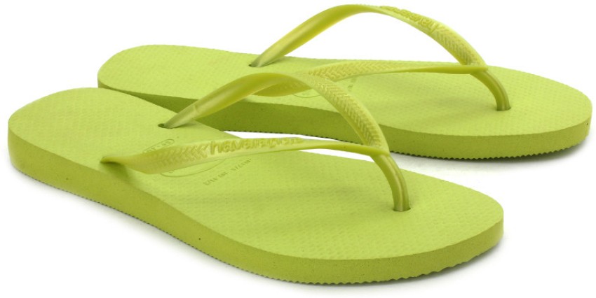 Havaianas Women Slim Women Flip Flops Buy Lime Green Color