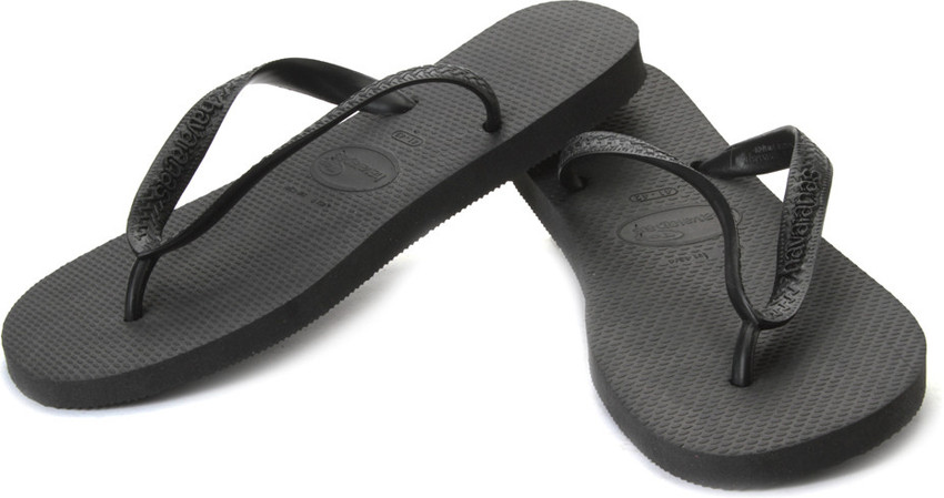 Mens black top havaianas flip flops