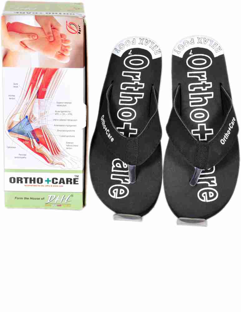 OrthoCare Men Slippers Buy Black Color OrthoCare Men Slippers