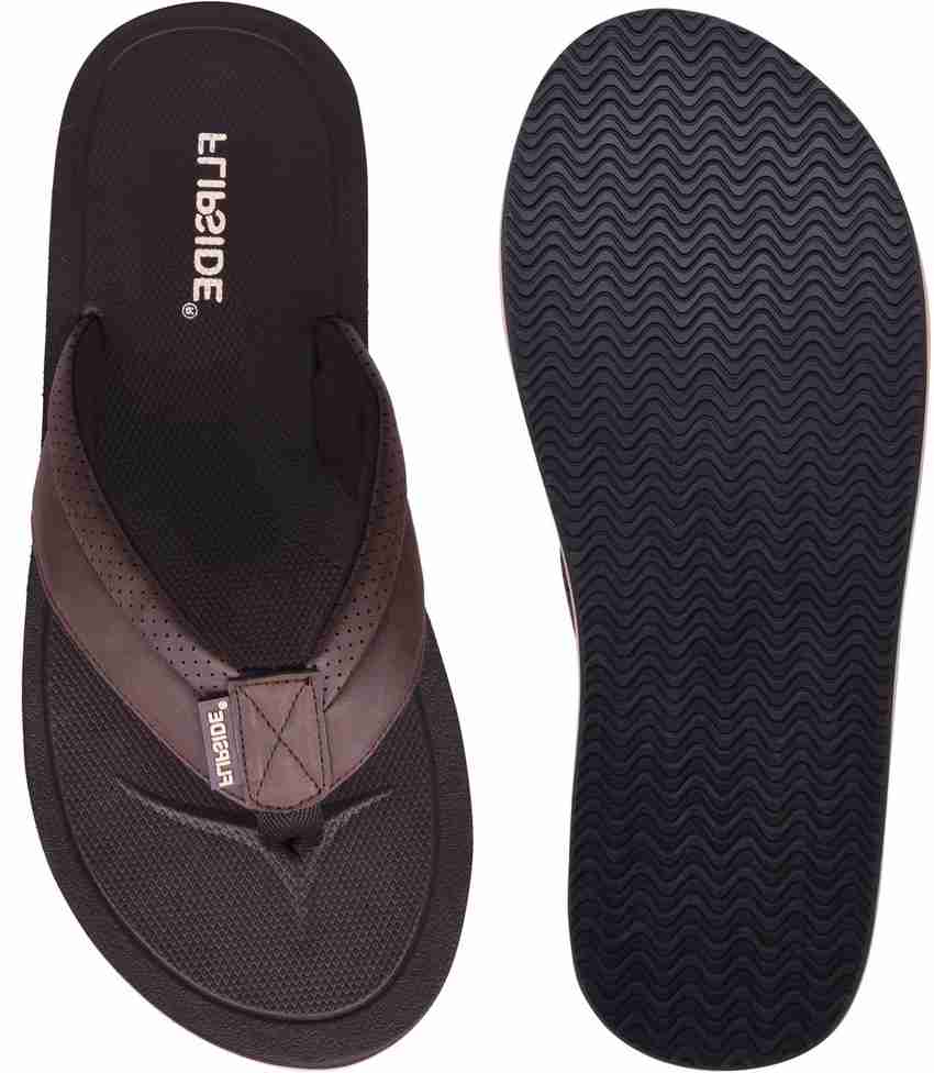 FLIPSIDE Men Classic Slippers Buy Classic Brown Color FLIPSIDE
