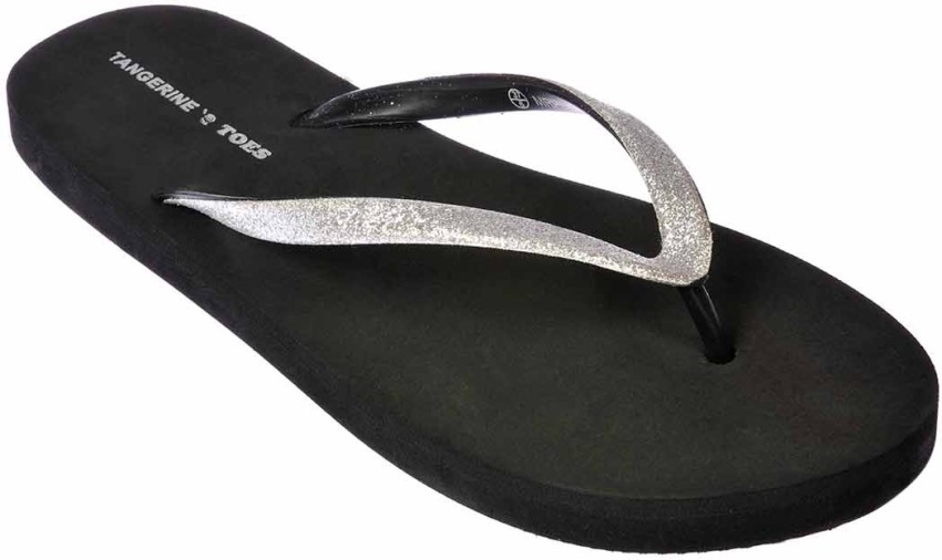 Girls glitter best sale flip flops