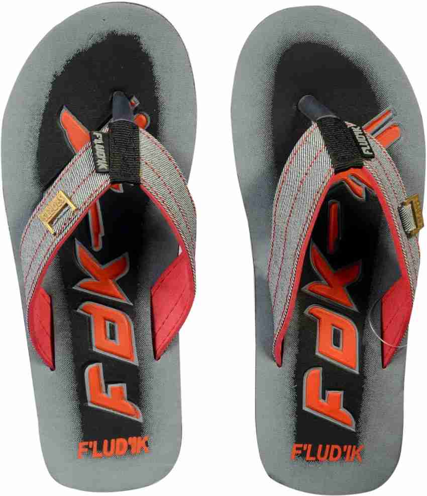 FLUDIK Men Flip Flops Buy RED Color FLUDIK Men Flip Flops Online