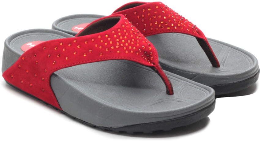 hype Women Women Flip Flops Buy Red Color hype Women Women Flip