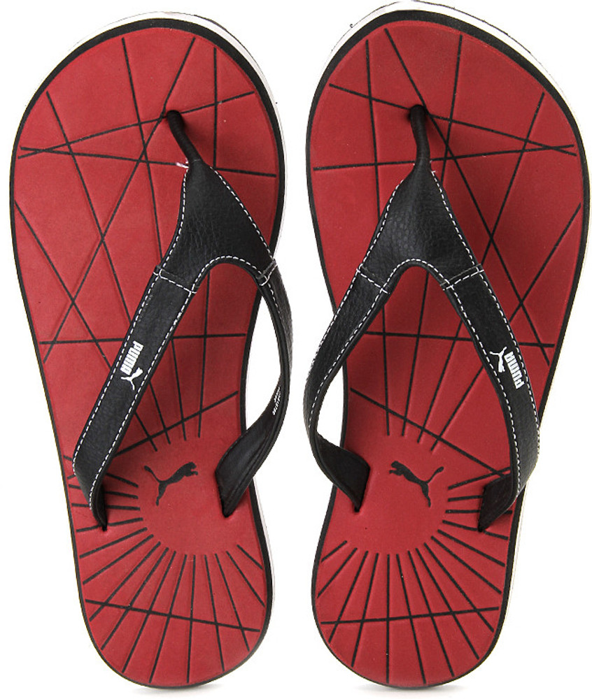 Puma slippers on sale red