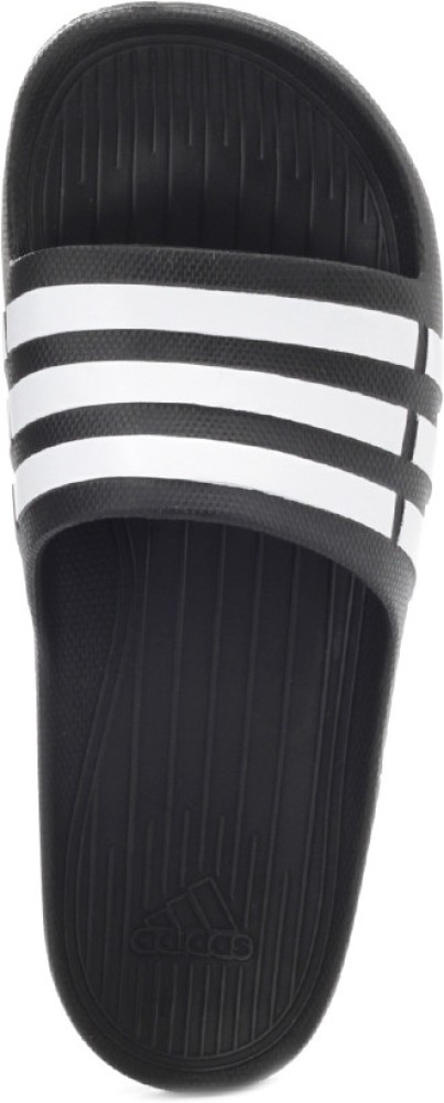 ADIDAS Duramo Slide Slippers - Buy BLACK1/WHT/BLACK1 Color ADIDAS Duramo Slide Slippers Online at Best Price - Shop Online for Footwears India | Flipkart.com