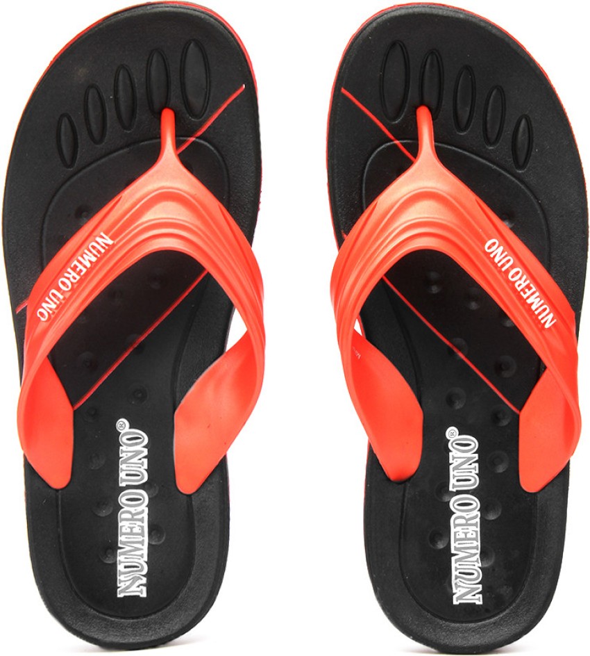 NUMERO UNO Men Flip Flops Buy Red Black Color NUMERO UNO Men