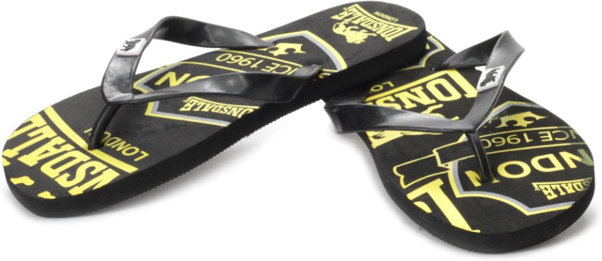 Lonsdale London Men Flip Flops Buy Black Yellow Color Lonsdale London Men Flip Flops Online at Best Price Shop Online for Footwears in India Flipkart