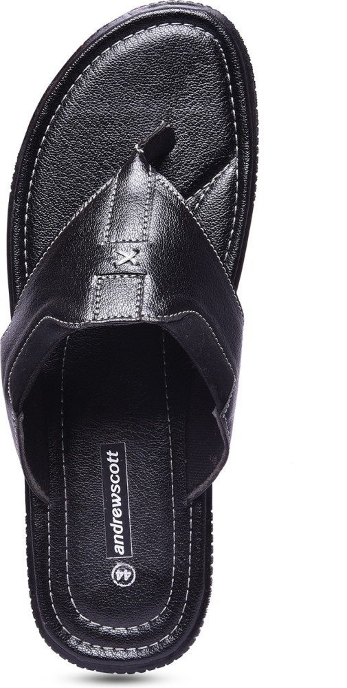 ANDREW SCOTT Men Slippers Buy Black Color ANDREW SCOTT Men