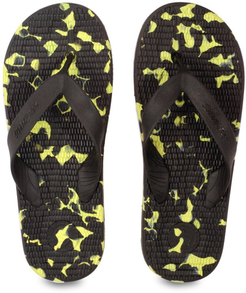 Sole Threads Flip Flops - Buy Black Lime Color Sole Threads Flip Flops  Online at Best Price - Shop Online for Footwears in India