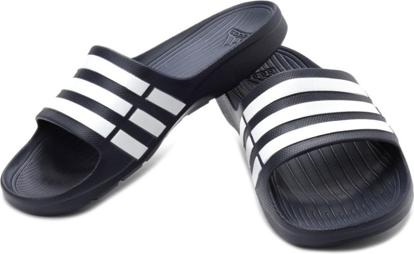 Adidas Duramo Slides Grey (Original), Men's Fashion, Footwear, Slippers &  Slides on Carousell