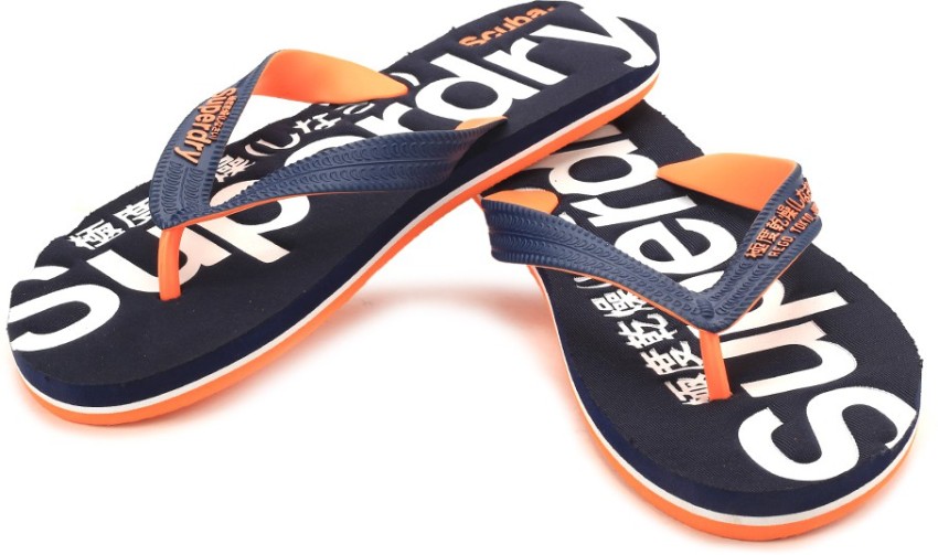 Superdry Men SCUBA FLIP FLOP Slippers Buy Navy Fluro Orange