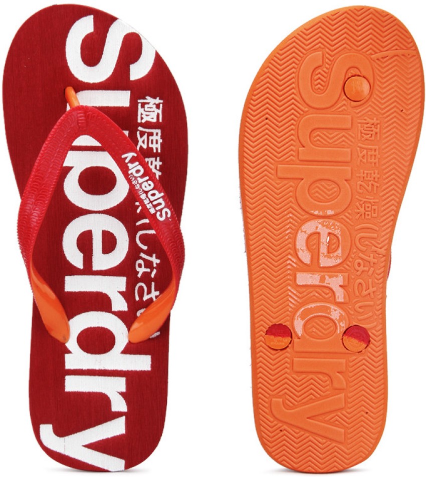 Superdry Women Women Flip Flops Buy Rich Red White Burnt