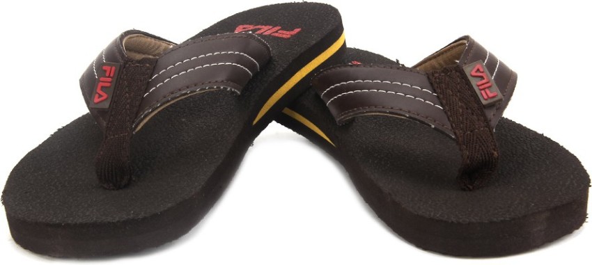 FILA Men FLIP FLOP Slippers Buy Brown Beige Color FILA Men FLIP