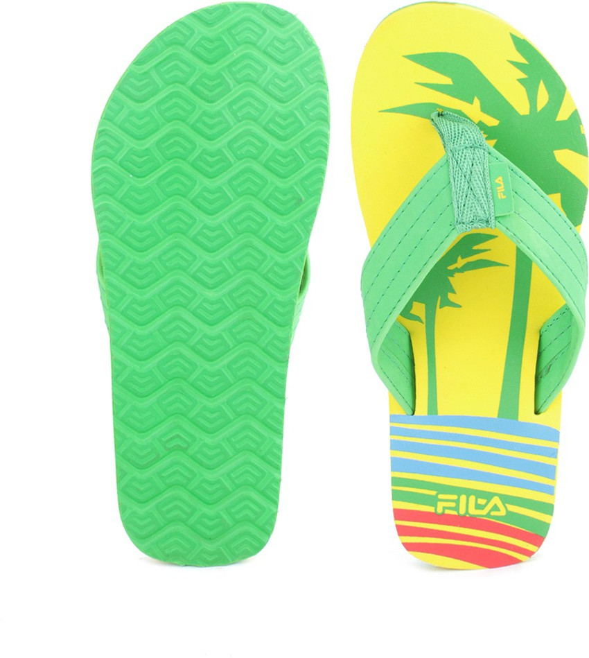 FILA Men Palm Slippers Buy Yel Grn Color FILA Men Palm Slippers Online at Best Price Shop Online for Footwears in India Flipkart