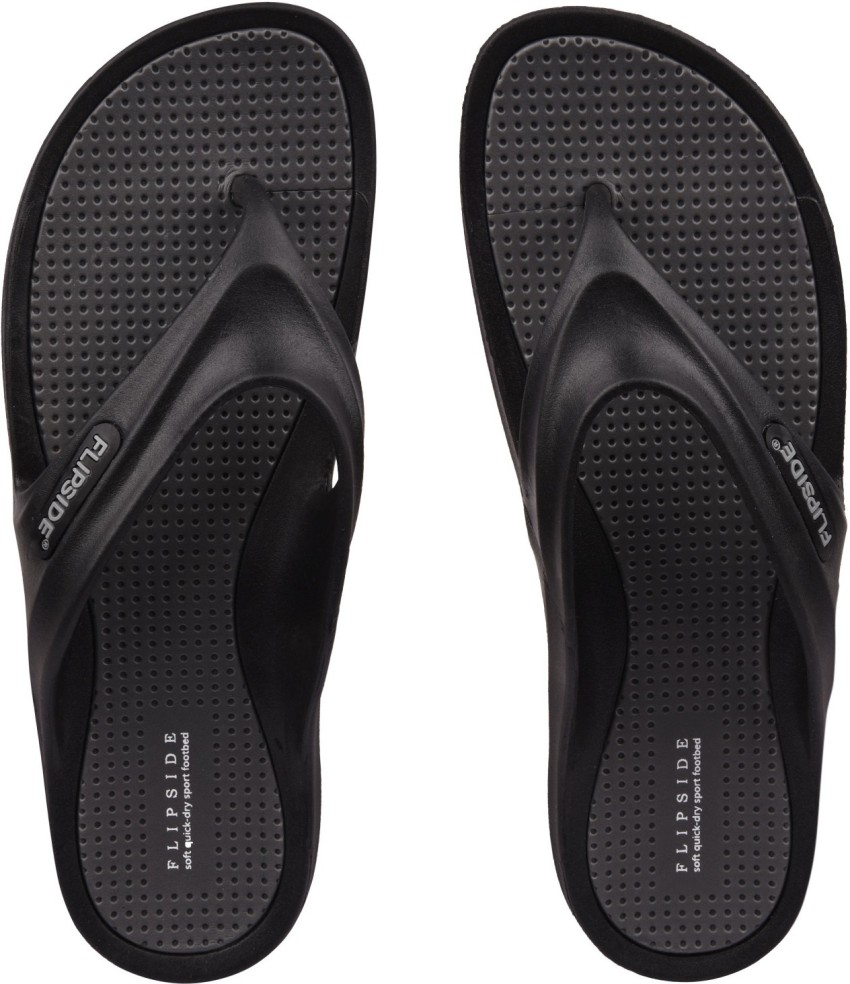 FLIPSIDE Men Quick Dry Flip Flops Buy Quick Dry Black Color