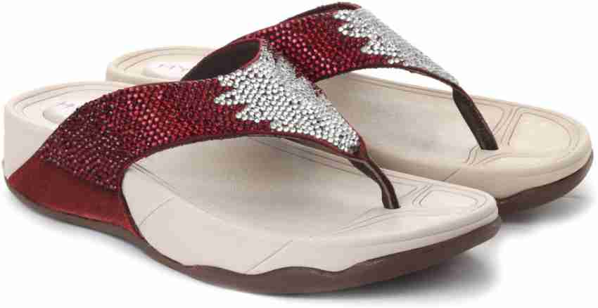 hype Women Women Flip Flops Buy Maroon Color hype Women Women