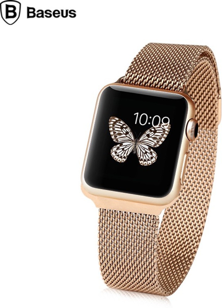 Baseus Milanese Metallic Magnetic 42 mm Apple Rose Gold Smart