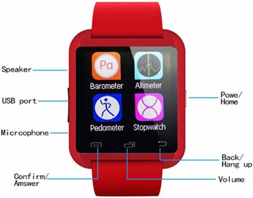 Smartwatch gadgets discount one u8 bluetooth