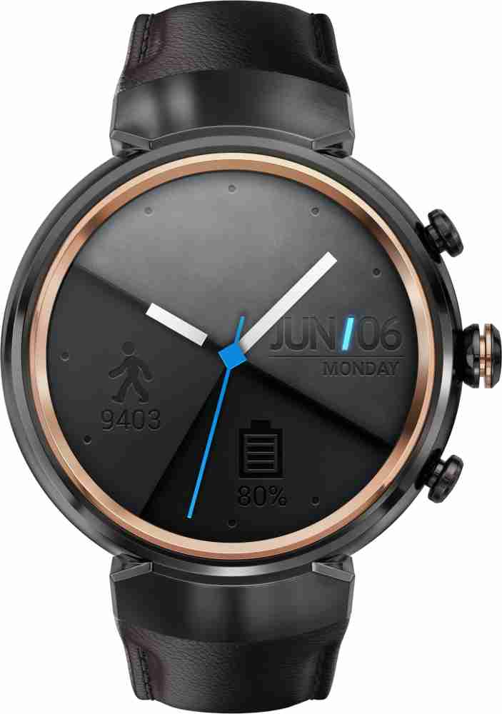 Asus Zenwatch3 Dark Brown Leather Strap with Gunmetal case Price in India Buy Asus Zenwatch3 Dark Brown Leather Strap with Gunmetal case online at Flipkart