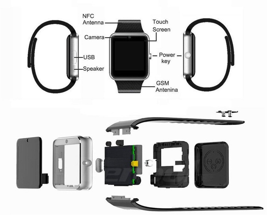 SD SD GT08 400 phone Smartwatch Price in India Buy SD SD GT08