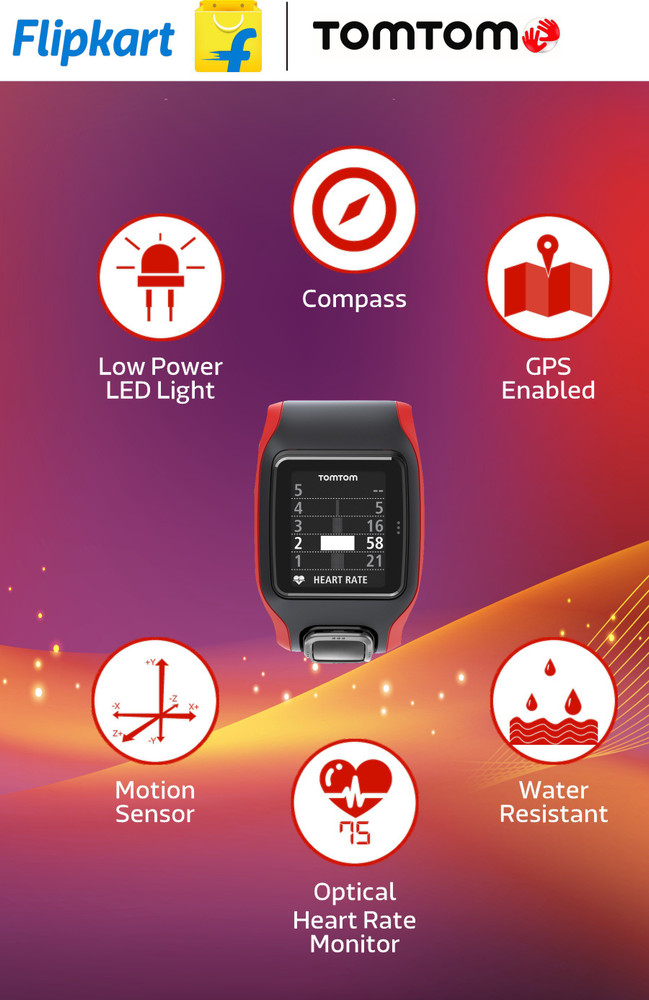 TomTom Runner Cardio Smartwatch Price in India Buy TomTom Runner