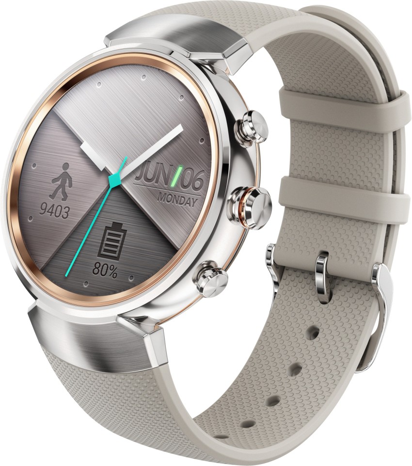 Asus Zenwatch3 Silver with Beige Rubber Strap Price in India Buy