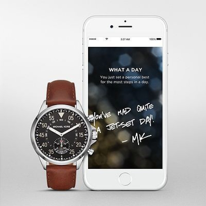 Connecting michael kors on sale watch to iphone