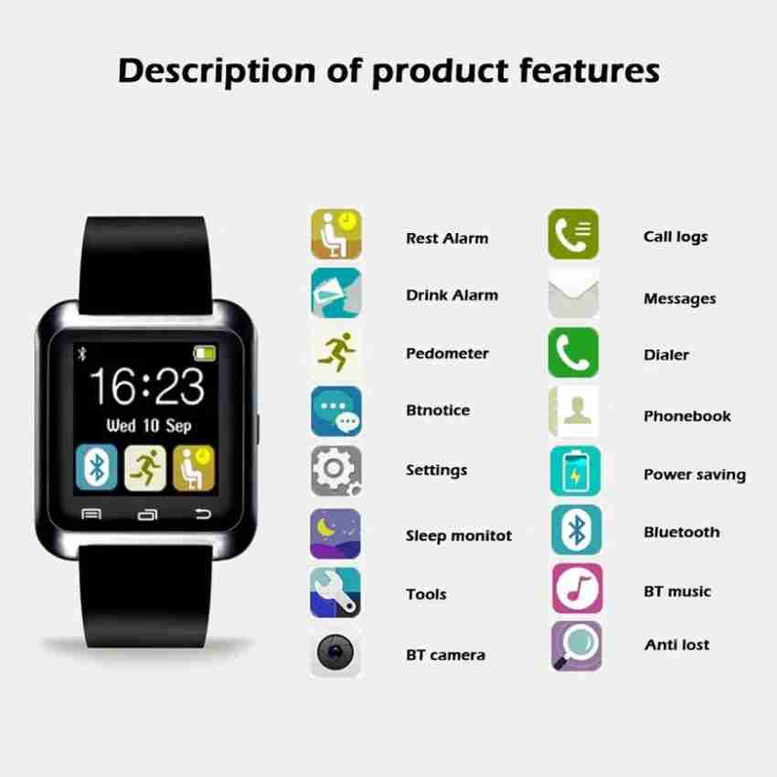 Bt best sale u8 smartwatch