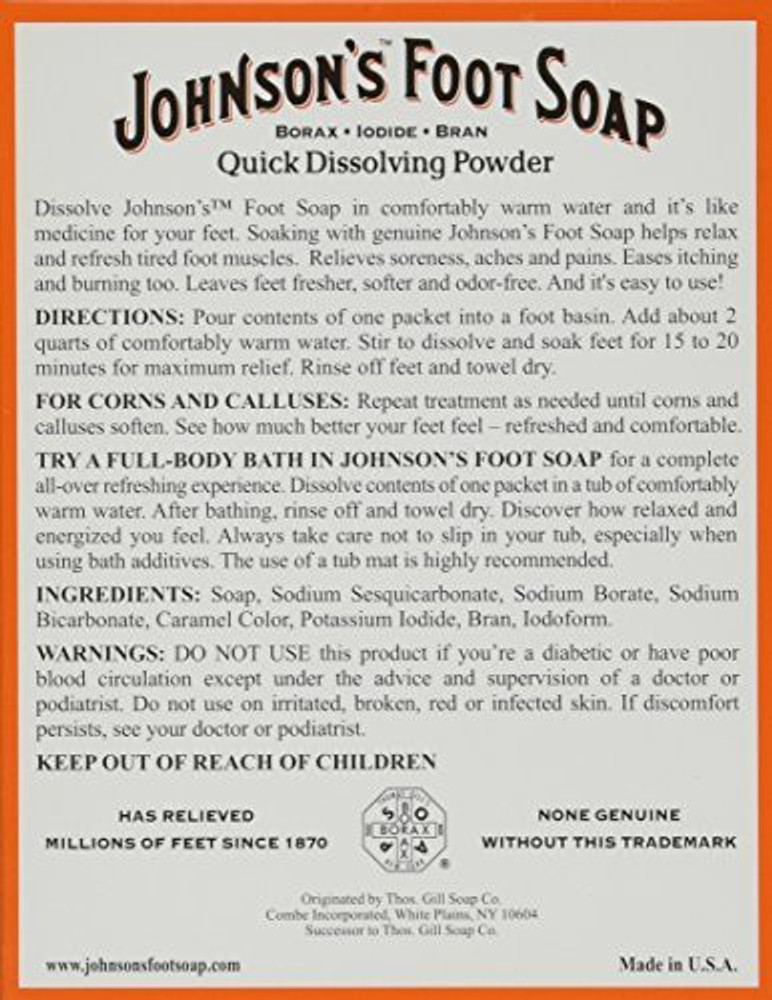 Johnson's foot soap discount
