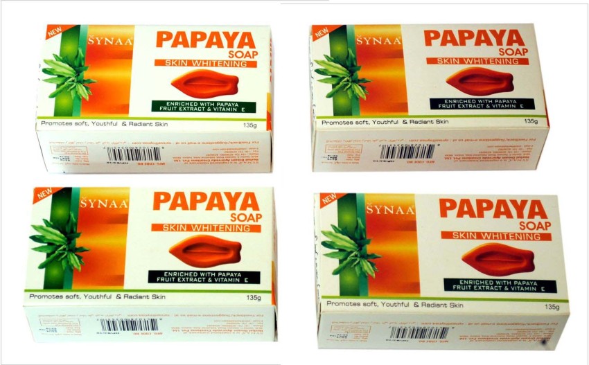 Synaa Papaya Soap Skin Whitening Soap with Vitamin E Price in