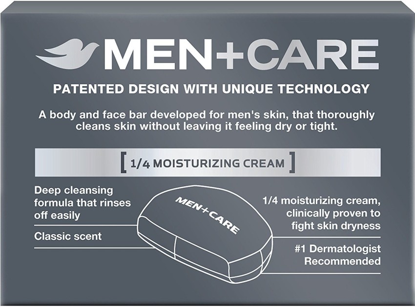 Dove Men+Care Body and Face Bar, Deep Clean, Classic Scent - 8 pack, 4 oz bars