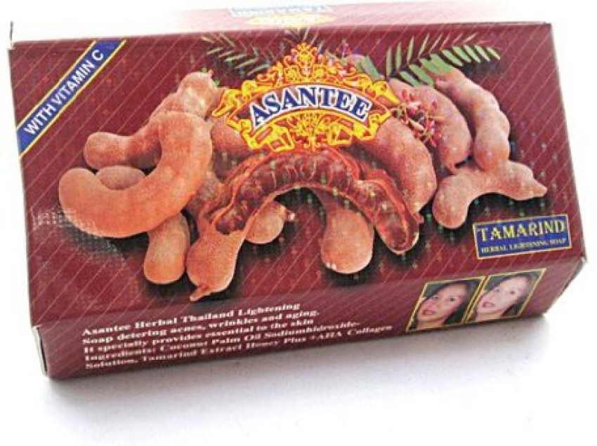 ASANTEE Tamarind Whitening Soap Thai Plus Honey Pack of 4 Pcs