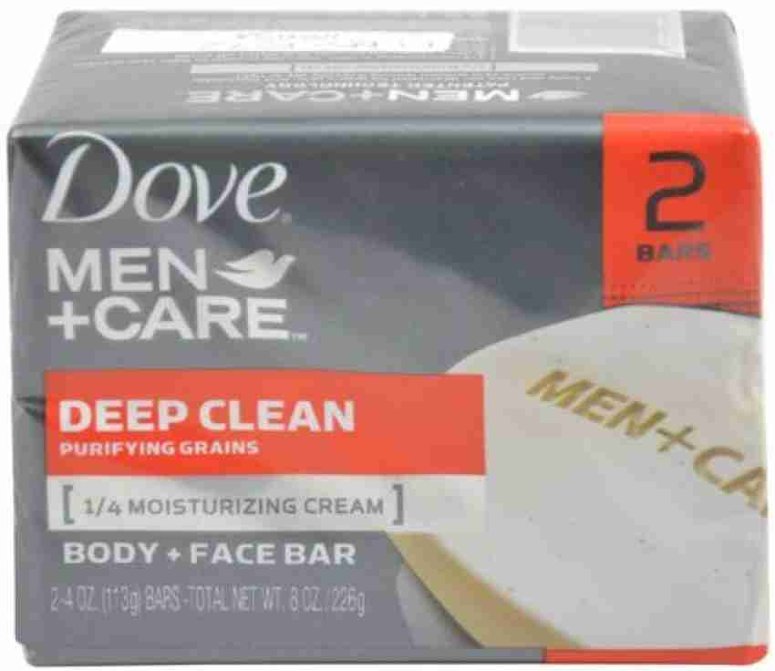 Dove Men+Care Deep Clean Soap 4 Oz, 2 Bar