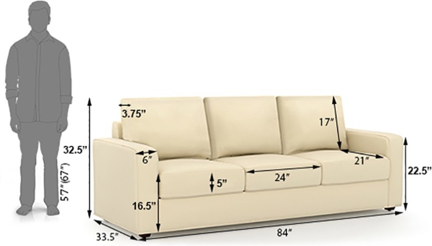 Urban ladder deals leatherette sofa