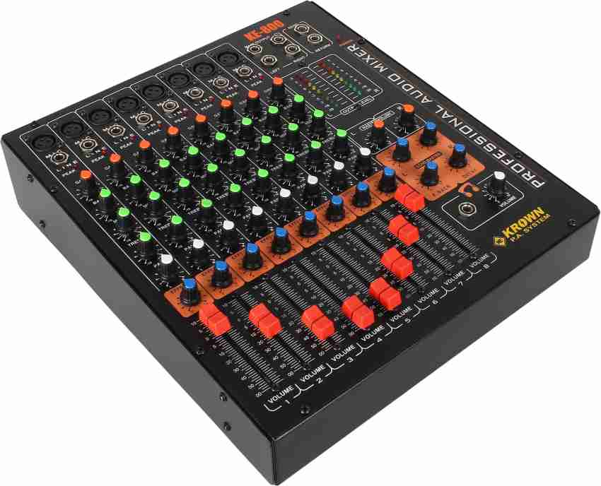 KROWN KMX-8DX Professional PA Audio Mixer 8 Channel with MID Controller - Stereo  Analog Sound Mixer Price in India - Buy KROWN KMX-8DX Professional PA Audio  Mixer 8 Channel with MID Controller - Stereo Analog Sound Mixer online at  Flipkart
