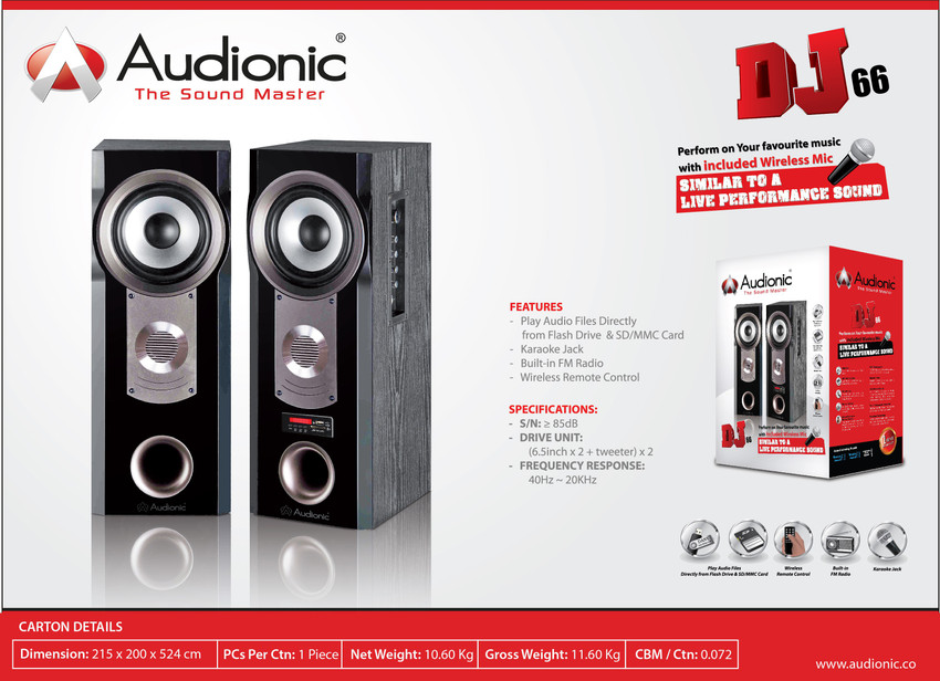 Buy Audionic DJ 66 Home Theatre Online from Flipkart