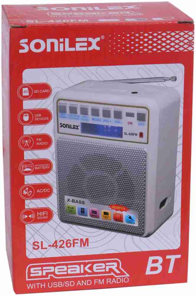 Buy SOniLEX HIFI Sound Portable with FM Radio 1.5 W Portable