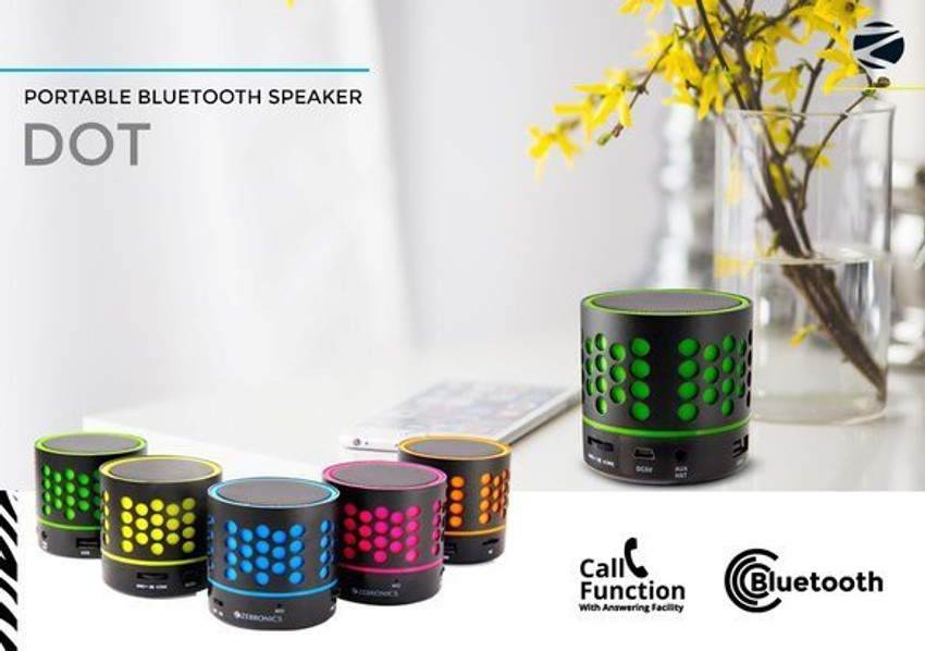 Zebronics dot bluetooth discount speaker
