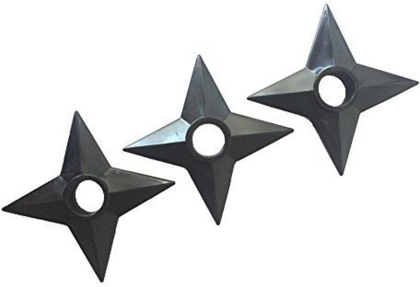 Buy Rubber Toy Throwing Game Star Set (4 Stars, 1 Kunai) Ninja shuriken  Accessories Online at Low Prices in India 