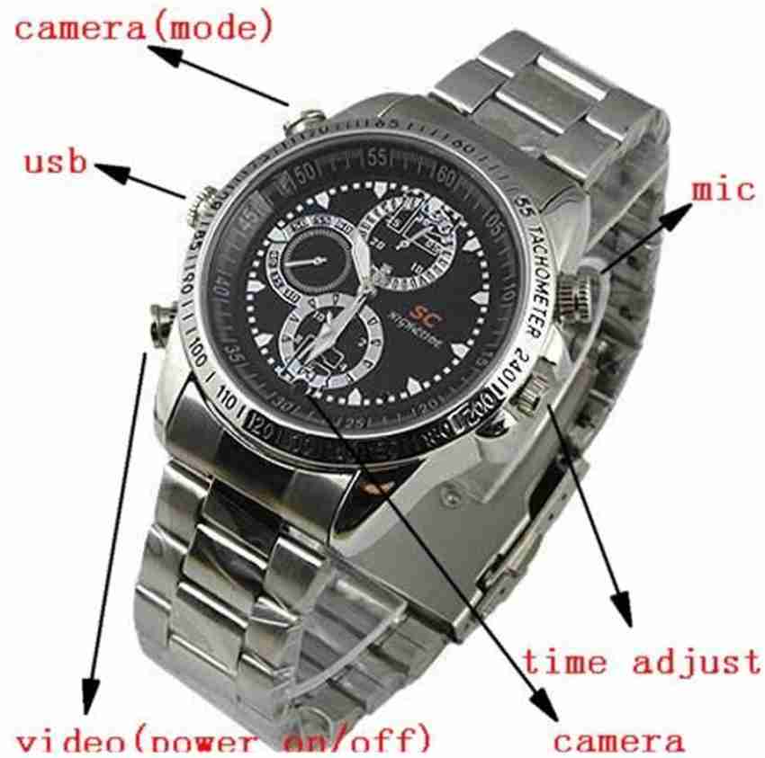 Callmate Waterproof Cam Watch Steel Watch Spy Camera Price in India Buy Callmate Waterproof Cam Watch Steel Watch Spy Camera online at Flipkart