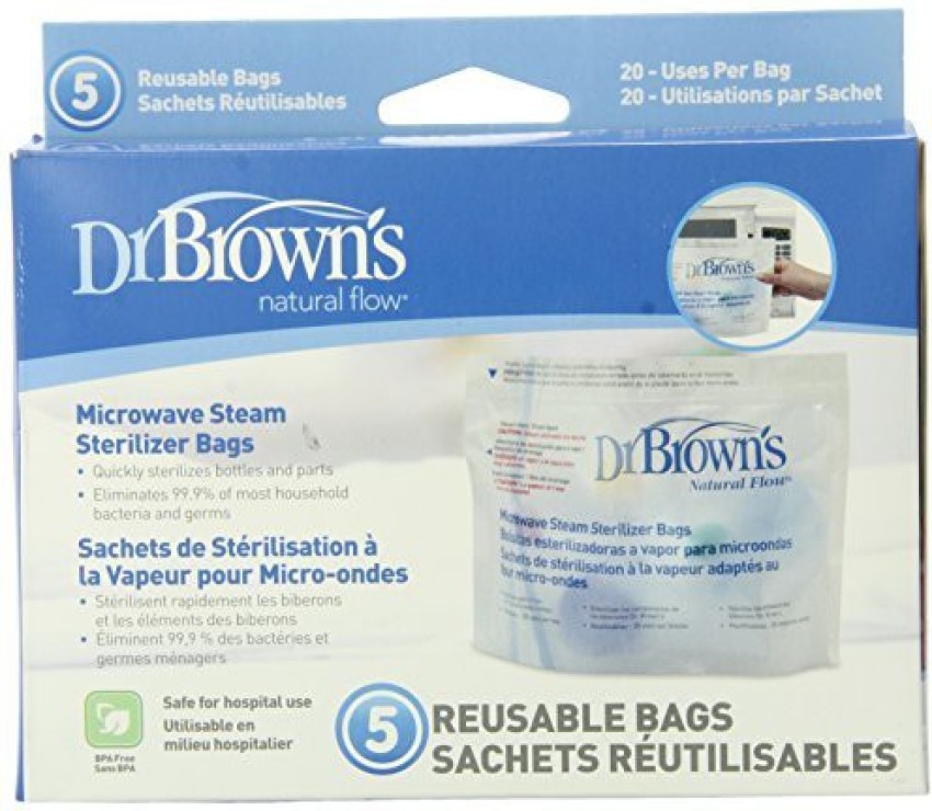 Microwave Steam Sterilizer Bags - Dr. Brown's India Official - #1