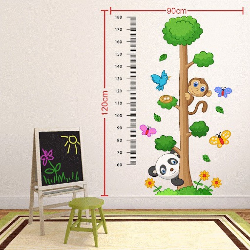 Wall Sticker Height Chart Space Saving and Easy to Read