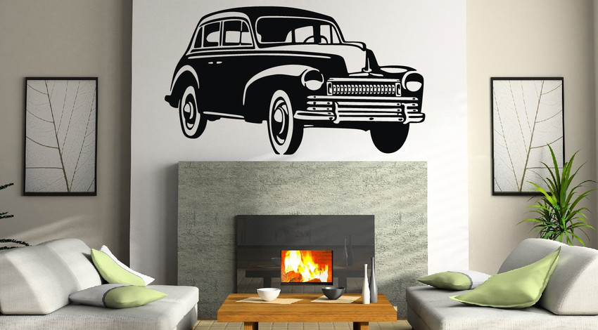 Vintage car stickers deals