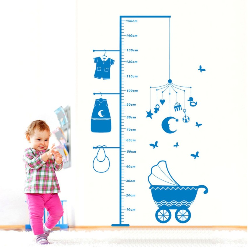 Uberlyfe 90 cm Height Chart for Kids with Pram, Cute Clothes and Gift Box  Removable Sticker Price in India - Buy Uberlyfe 90 cm Height Chart for Kids  with Pram, Cute Clothes
