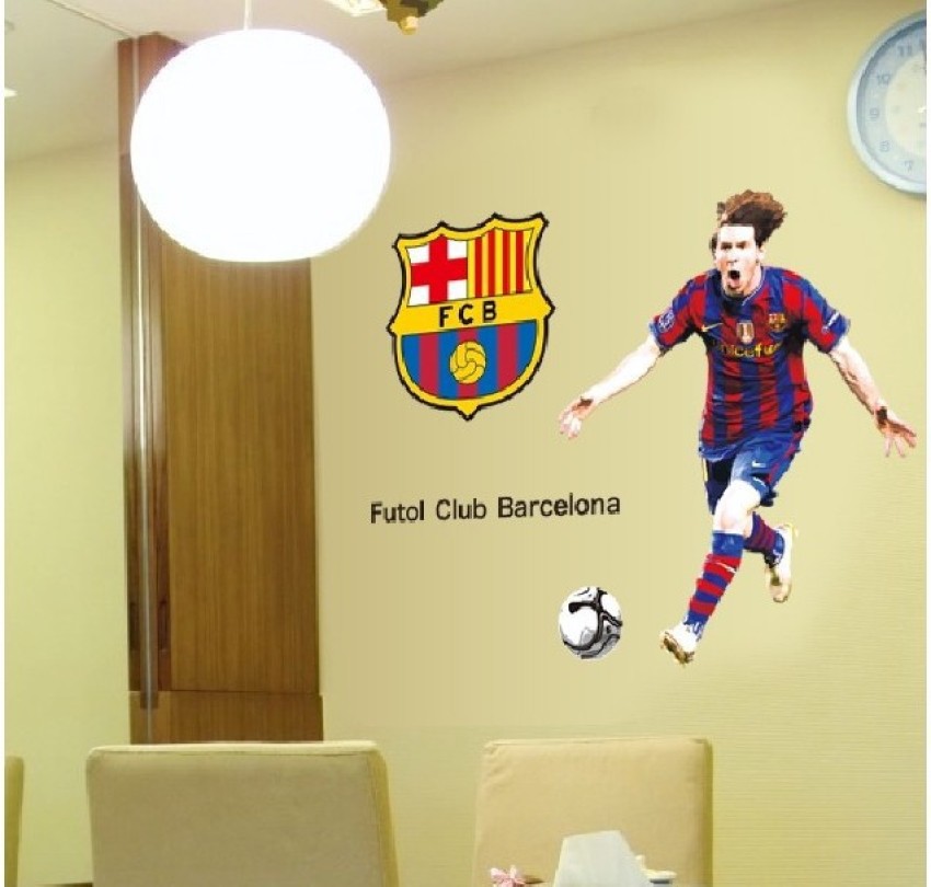 Lionel Messi Wall Decal Barcelona Soccer Futbol Sticker Removable Reusable  Cling