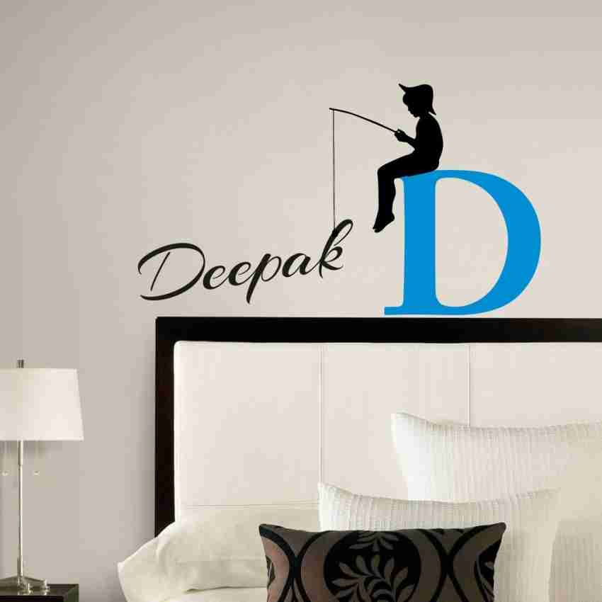 Decor Kafe 55.88 cm Fishing Style Name DEEPAK Wall Covering Size : (56 X 36  CM ) Self Adhesive Sticker Price in India - Buy Decor Kafe 55.88 cm Fishing  Style Name