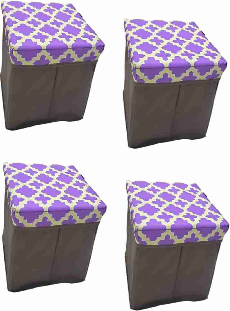 Foldable storage discount stool seat box